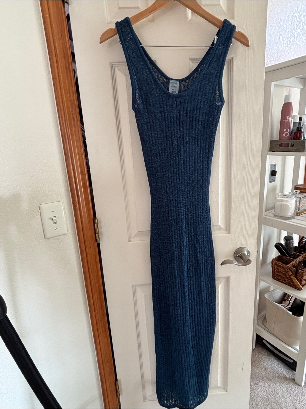 Shade & Shore Sleeveless Ribbed Maxi Coverup - Dark Teal